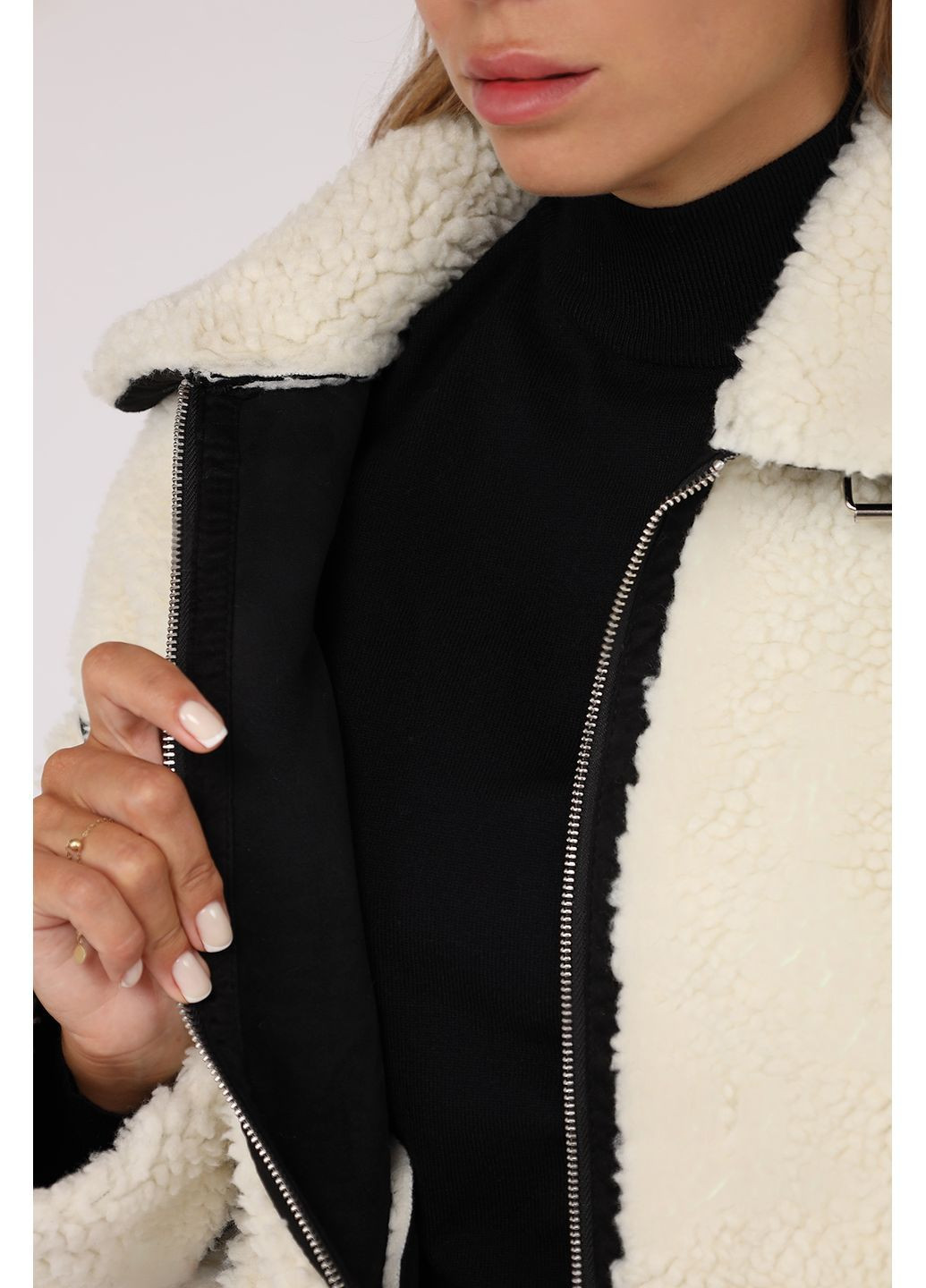 Молочне зимнє Шуба жіноча колір молочний CB-00279715 MISTY MOUNTAIN