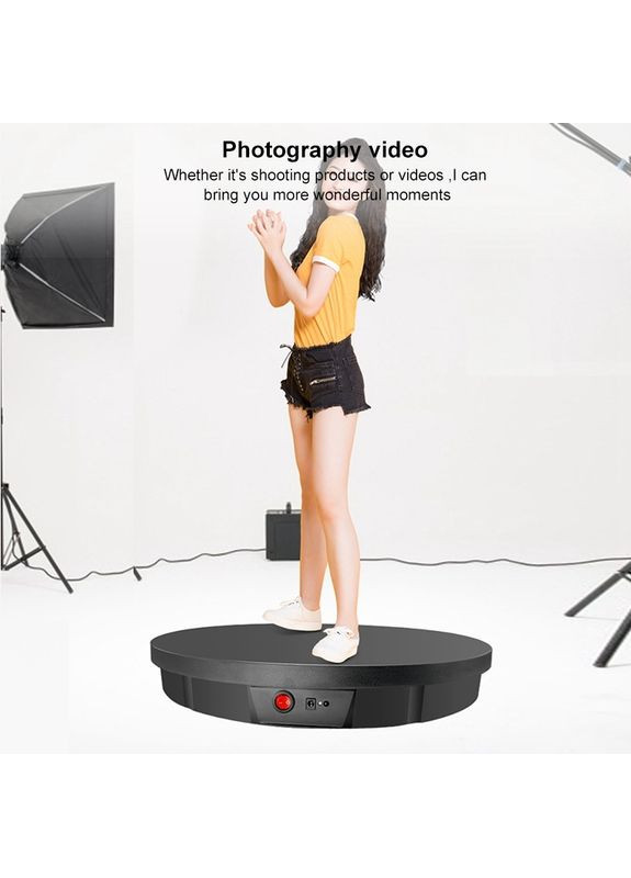 Поворотный стол для предметной съемки с встроенным аккумулятором EDA002243902B 52 см (до 100 кг) белый Puluz (372800317)