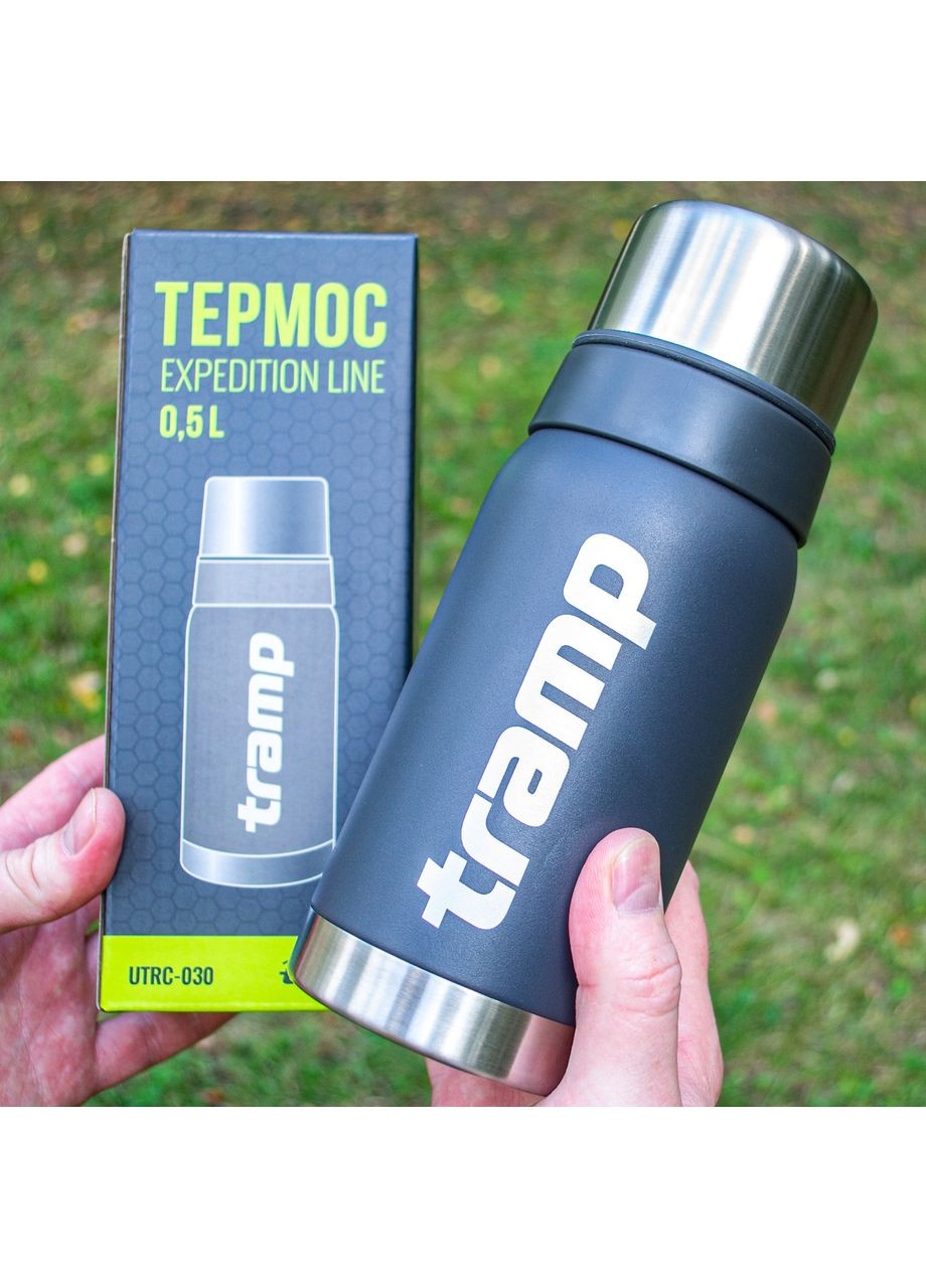 Термос Expedition Line 0.5 л питний термос TRC-030-grey Tramp (363132456)