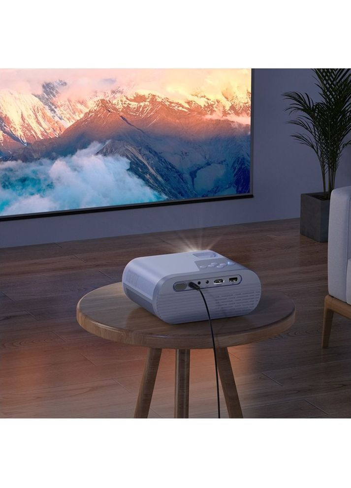 Проектор (720P Android version)(EU) Gray white Hoco DT2 smart projector (368698094)