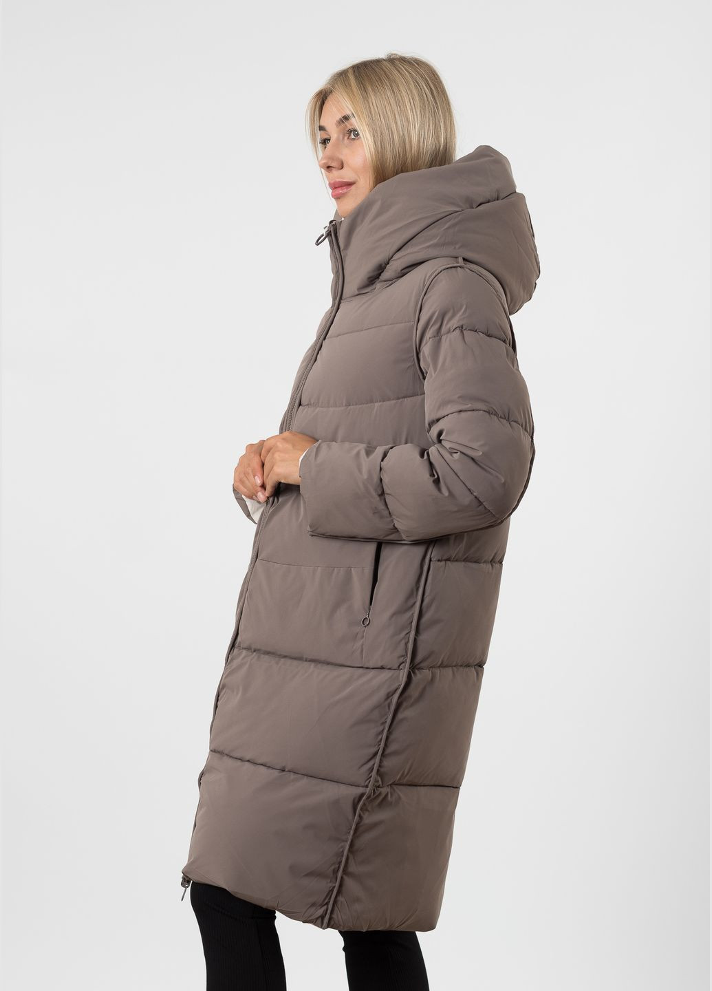 Серый зимний Пуховик Towmy