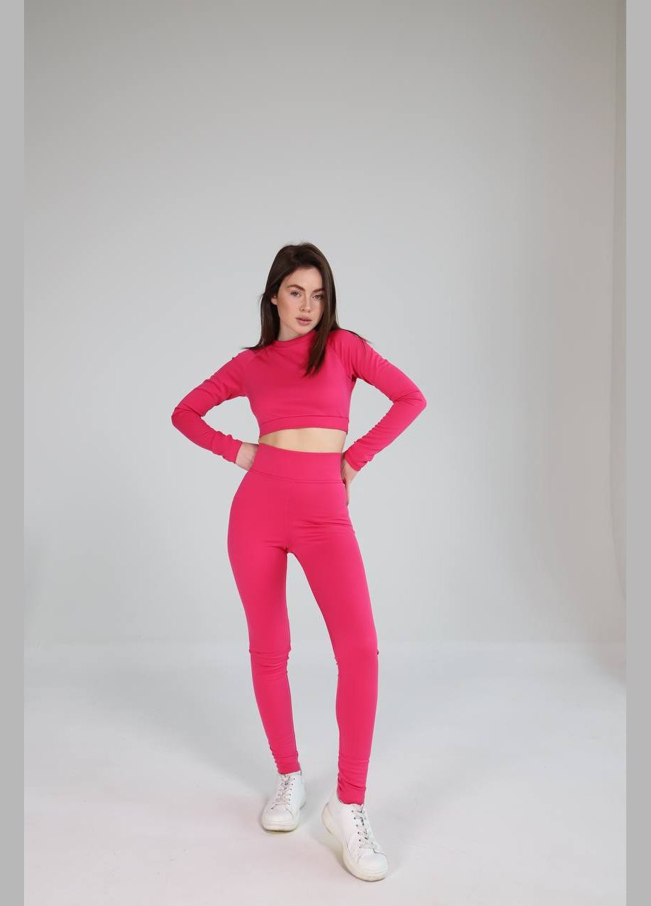 Рожева спортивна костюм для танців йоги фітнесу No Brand однотонна