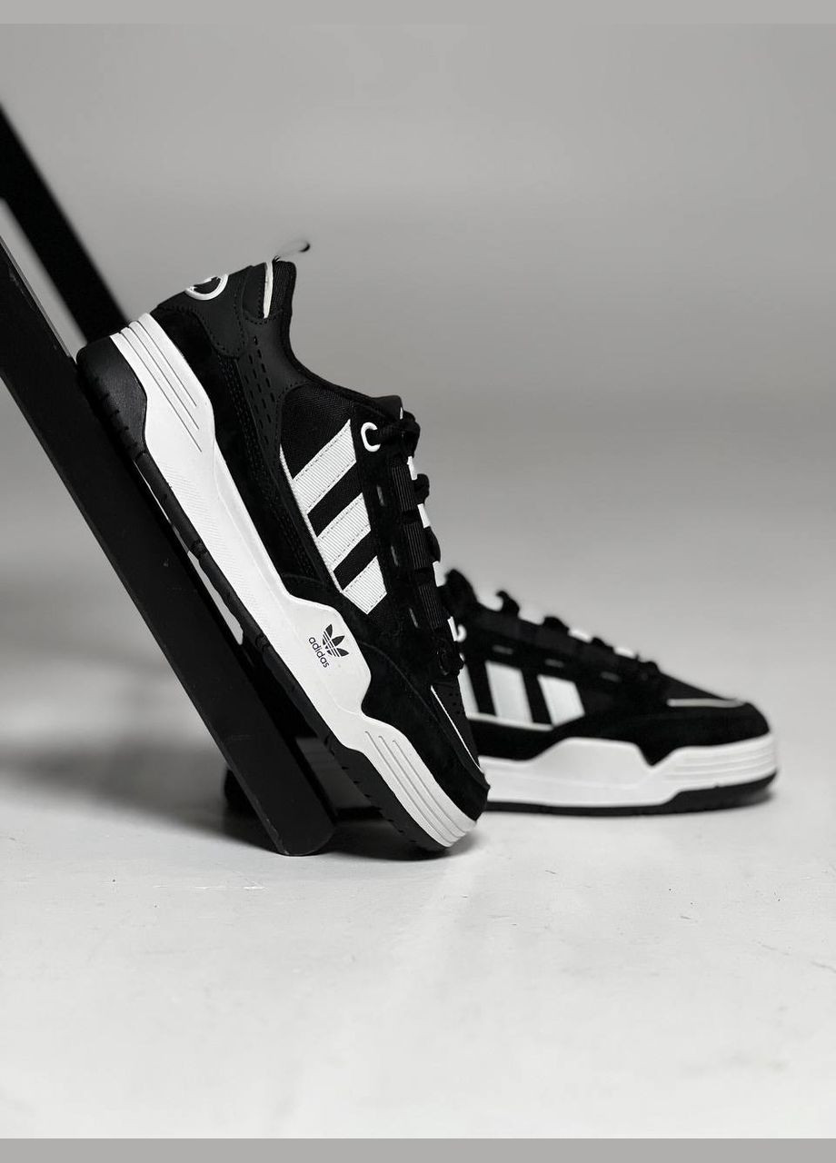 Черно-белые всесезонные кроссовки Vakko Adidas Adi2000 Black White
