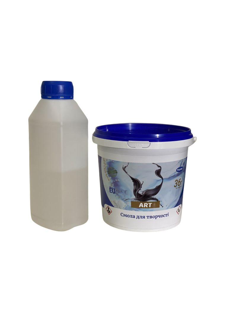 Епоксидна смола ART прозора для заливок 3D стільниць і творчості з затверджувачем 3кг (заливання шару до 5 см) Plastall (363131680)