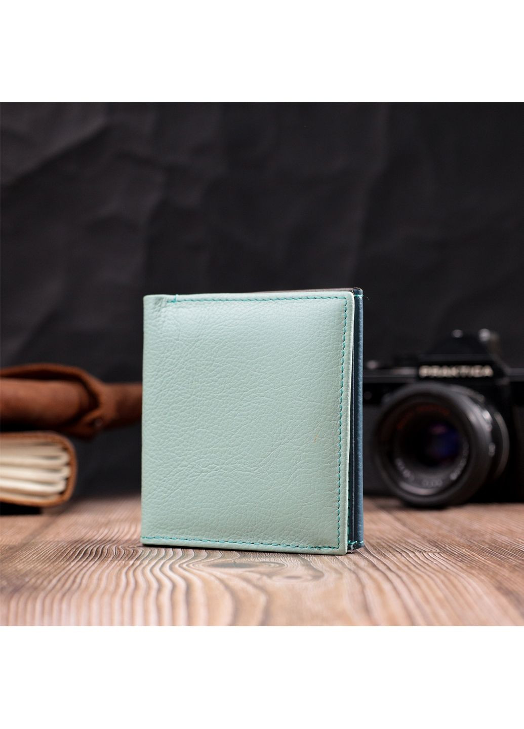 Жіночий шкіряний гаманець 10х9,5х1,5 см st leather (288047275)