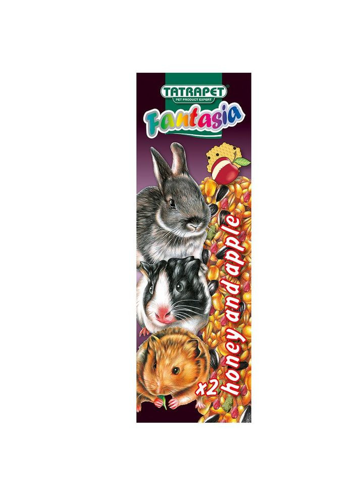 Ласощі Палички Колосок Fantasia для гризунів мед/яблуко, 90 гр 18-19 см (2 шт) 343.04 TATRAPET (278308496)