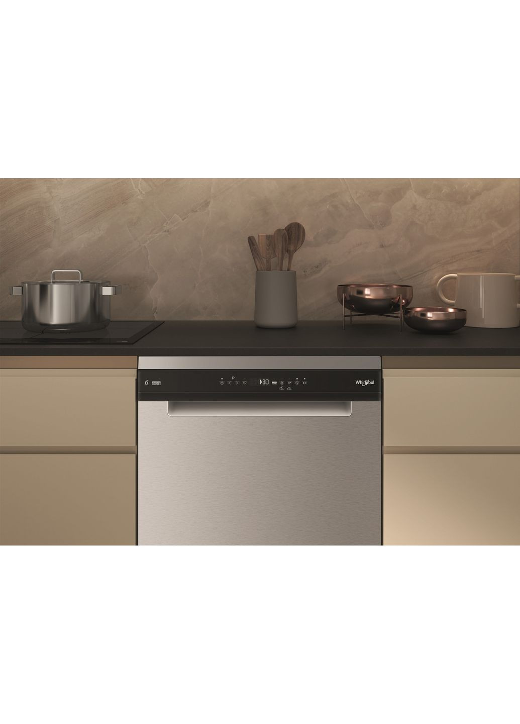 Посудомоечная машина W7F HP33 X нержавеющая сталь WHIRLPOOL (368593479)