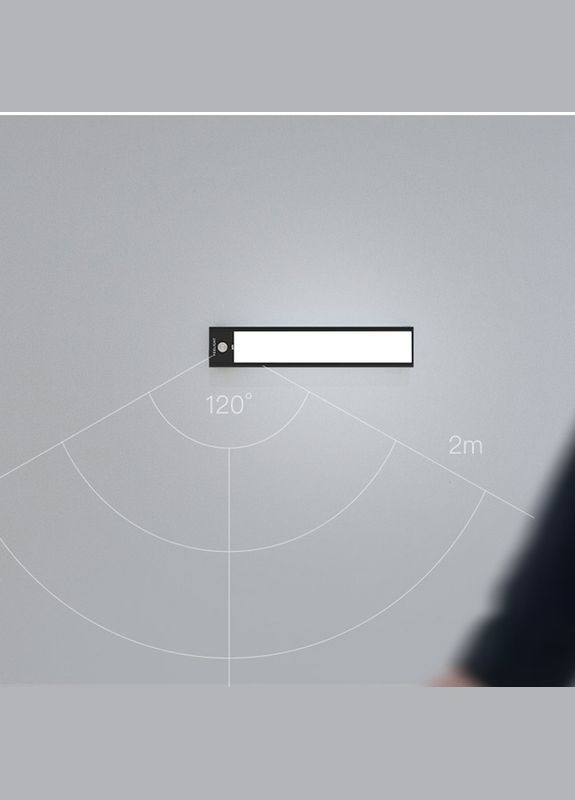 Лампа нічник з датчиком руху Xiaomi Motion Sensor Closet Light A20 Black (YLCG002) Yeelight (282928327)