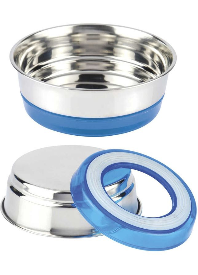 Миска Neon на резинке 0.2 л 12 см Синий неон (8023222140042) Croci (311216085)