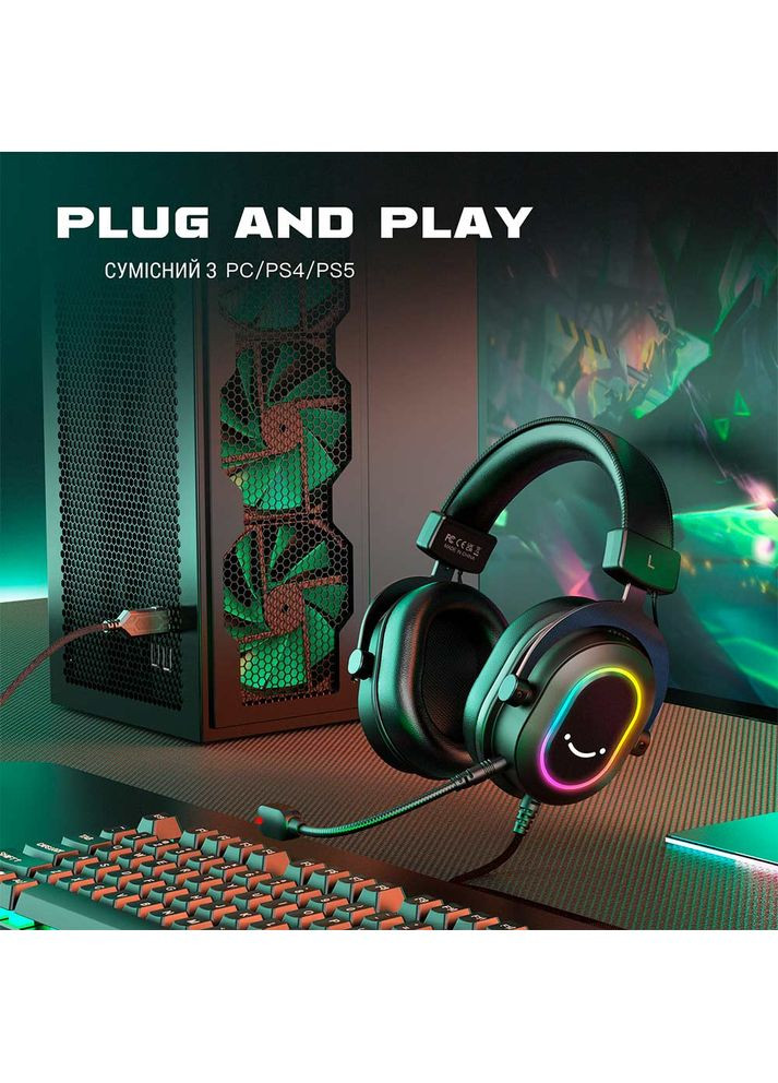 Гарнитура H6 RGB Black Fifine (311481250)