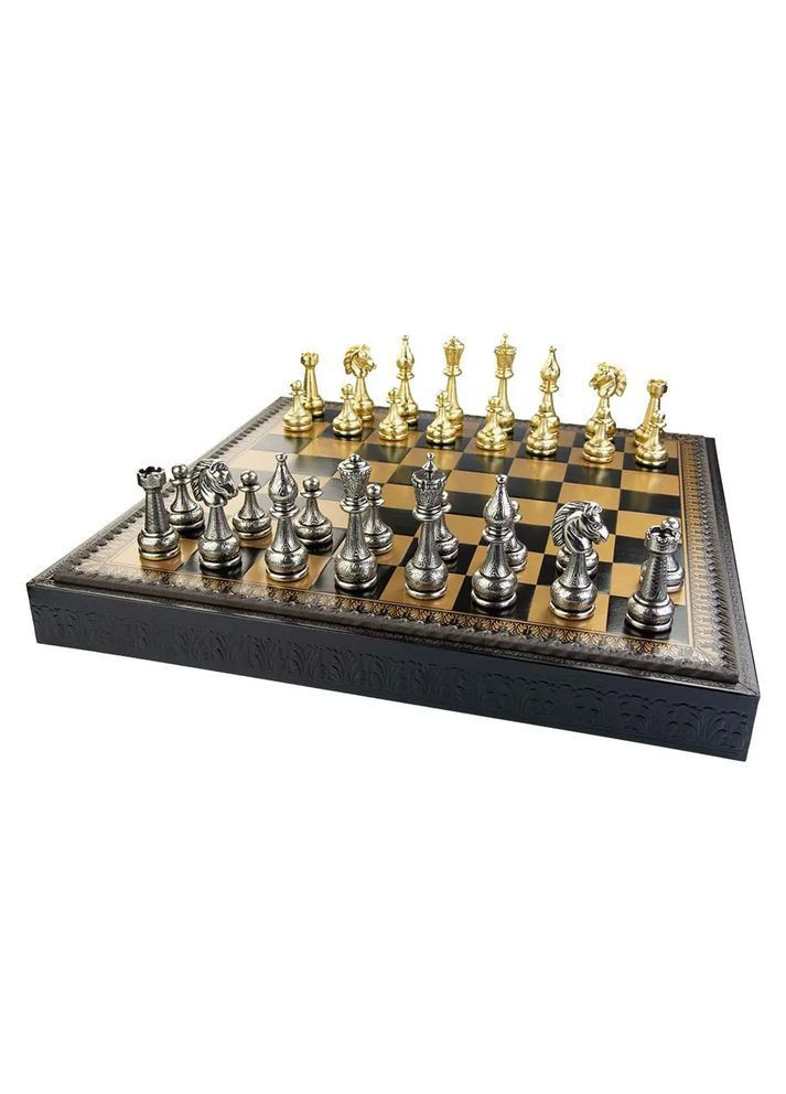 Деревянные шахматы и шашки 3в1 ITALFAMA с ящиком для хранения Handmade 82M + 222GN (365550441)