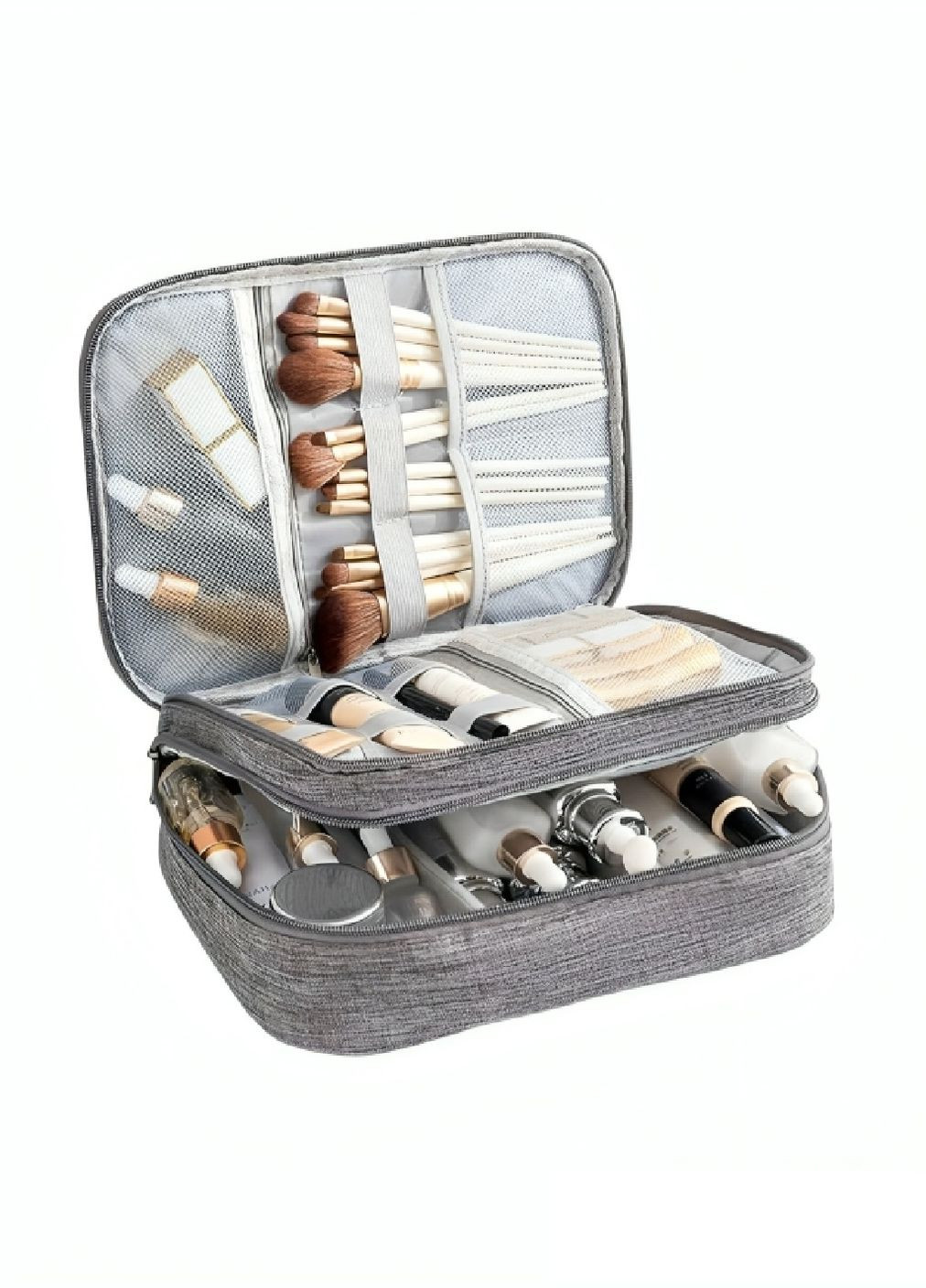 Органайзер сумка бокс косметичка для хранения косметических средств зарядных устройств 27х20х11 см (477455-Prob) Серый Unbranded (297364830)