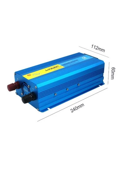 Инвертор напряжения 1000W / 2000W, 12V - 220V, Чистая синусоида для котлов, насосов Lvyuan (372807838)