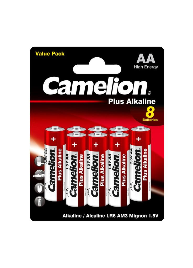 Батарейка AA LR6 Plus Alkaline* (m460215) Camelion AA LR6 Plus Alkaline * (5+3) (367062722)