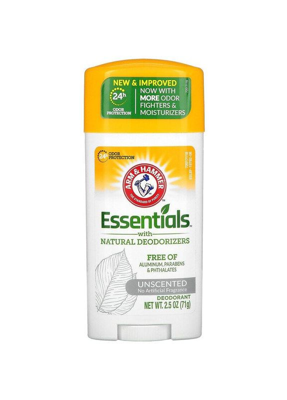 Дезодорант с натуральными компонентами Essentials Deodorant без искусственных ароматизаторов 71 г Arm & Hammer (263603580)