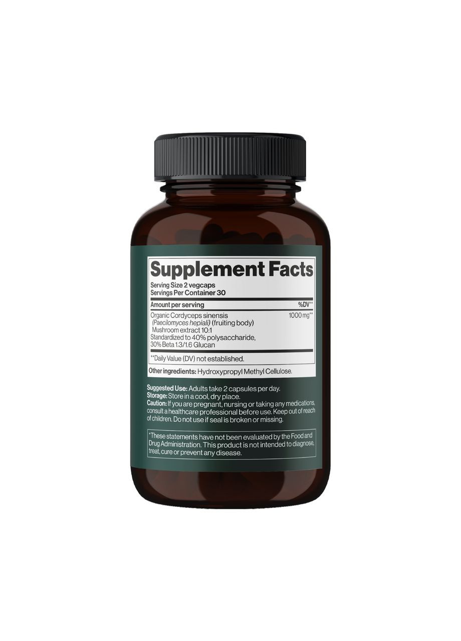 Cordyceps Mushroom 1000 mg - 60 vegcaps Mind Shi (369396441)