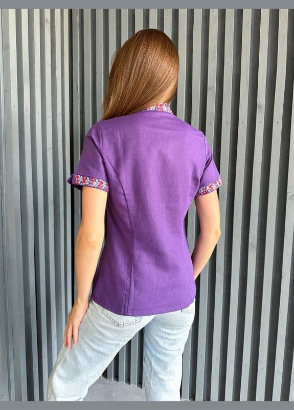 Фиолетовая повседневный рубашка с цветами Magnet