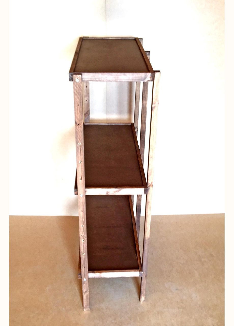 Этажерка разборная из дерева Честер 3 полки 40х100х150 капучино (ЭТЖ-8340100150) No Brand (327868468)