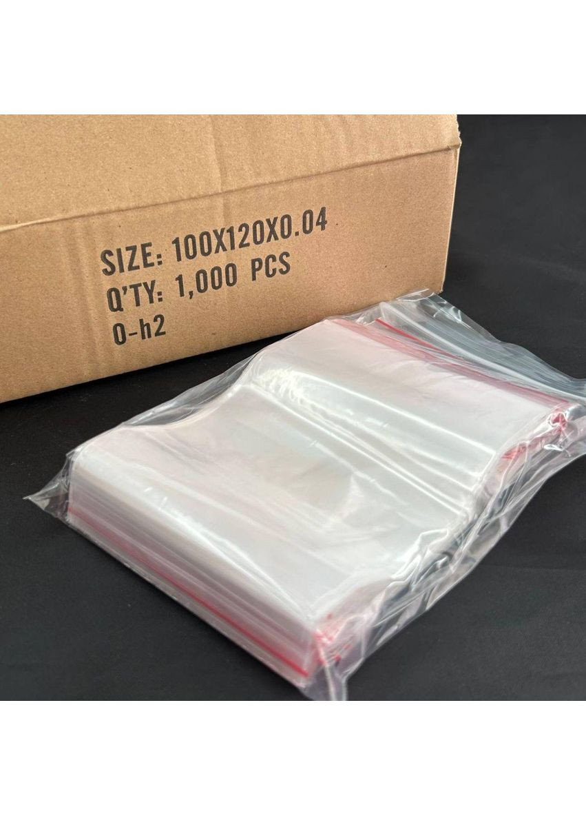 ЗІП пакети із замком ZIP-LOCK, розмір 100х120 мм, уп. 100шт Plus-plus (354794050)