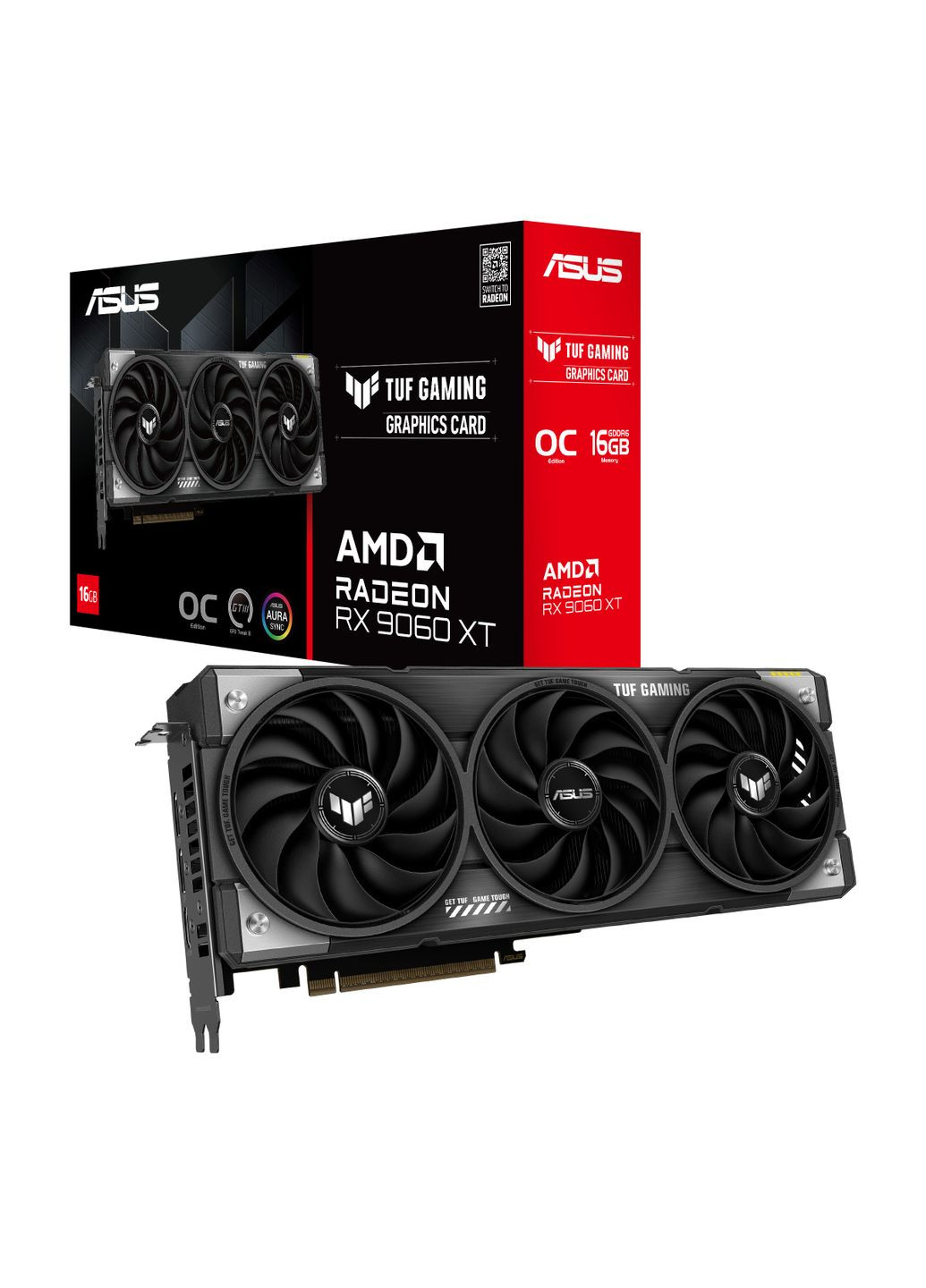 Видеокарта Radeon RX 9060 XT 16GB GDDR6 OC TUF-RX9060XT-O16G-GAMING 90YV0LF0-M0NA00 Asus (360793499)