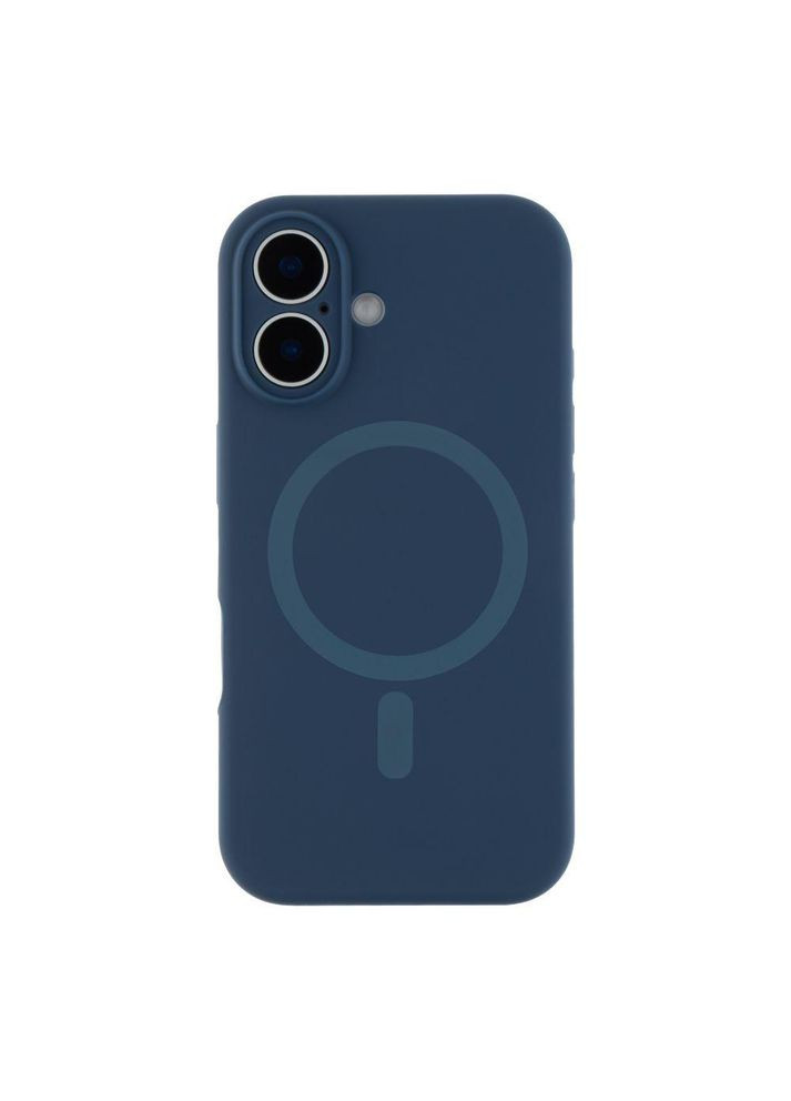 Чохол Glow Silicone Case Full Camera with Magsafe для iPhone 16 Dark blue No Brand (361853089)