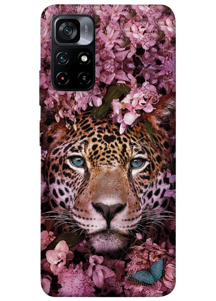 Чехол с принтом для Xiaomi Poco M4 Pro 5G / для Ксяоми, сяоми, ксиоми поко М4 о Леопард в цветах No Brand (339061968)