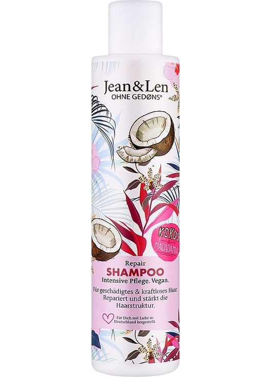 Шампунь для волосся "Кокосова олія та макадамія" Shampoo 300ml (1307841-31162039) Jean & Len (368656542)