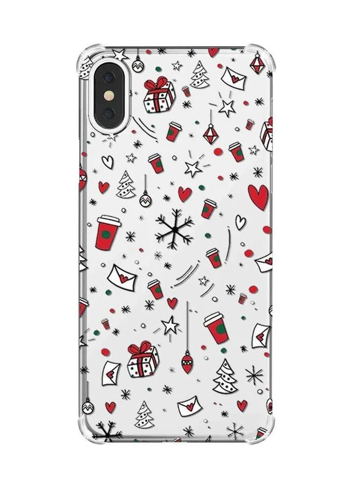Чохол з потовщеними кутами на iPhone X/Xs:: Новорічний фон (принт 182) Creative (362966068)