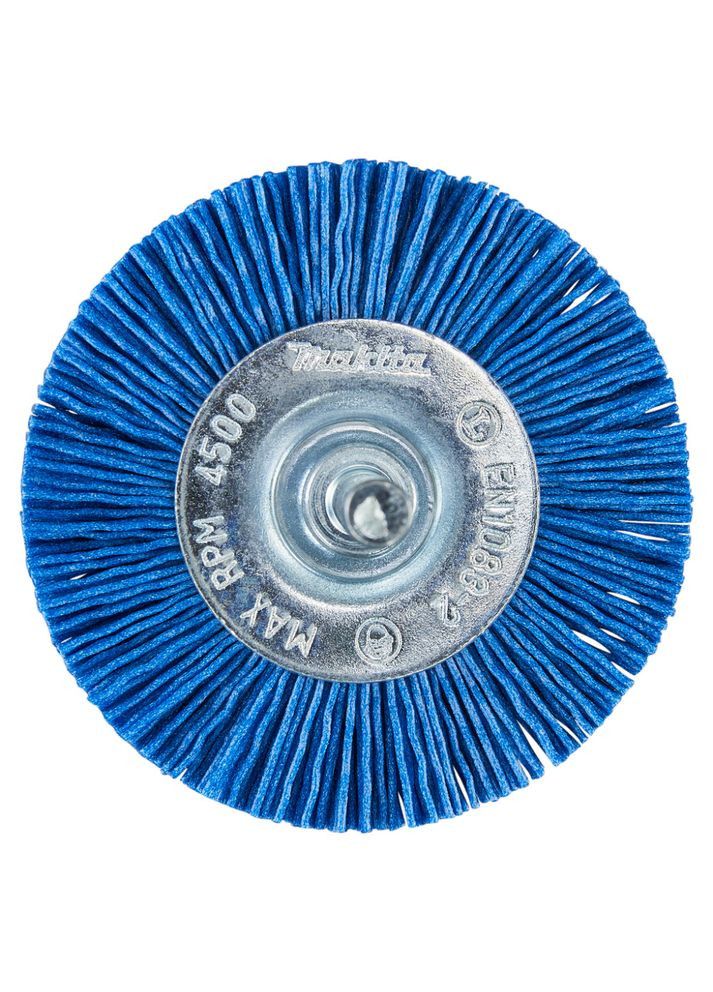 Торцева нейлонова щітка D-45630 (63 мм, 6 мм, К240) конічна для кінцевої обробки (30699) Makita (295038795)