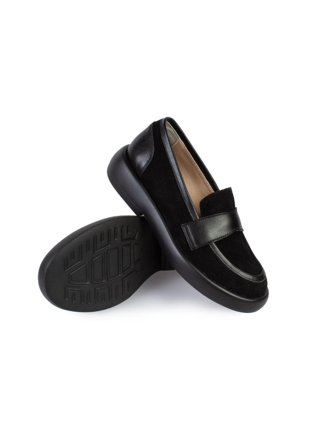 Туфли лоферы женские бренда 8200546_(1) ModaMilano на среднем каблуке