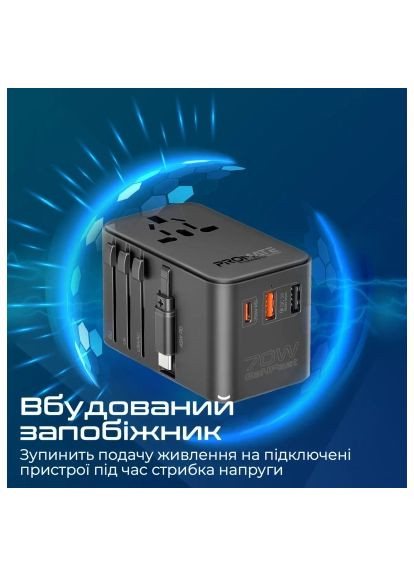 Зарядное устройство для Promate tripmate-gan70r (369881944)