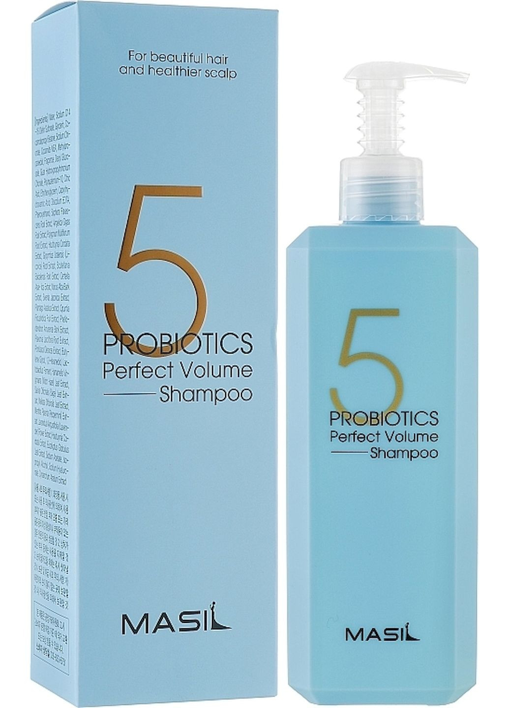 Шампунь с пробиотиками 5 PROBIOTICS PERFECT VOLUME SHAMPOO для объема волос, 500 мл MASIL (292862926)