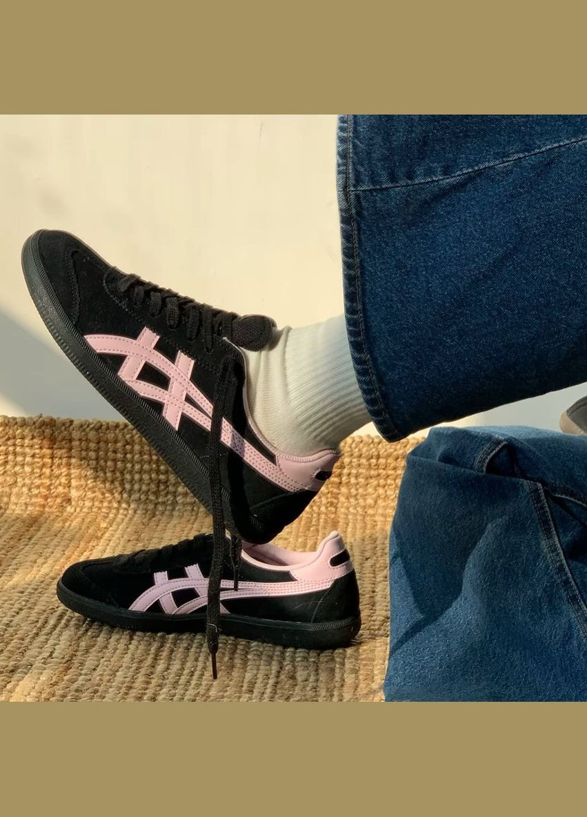 Чорні всесезонні кросівки onitsuka tiger black pink - 1183c254-001 No Brand