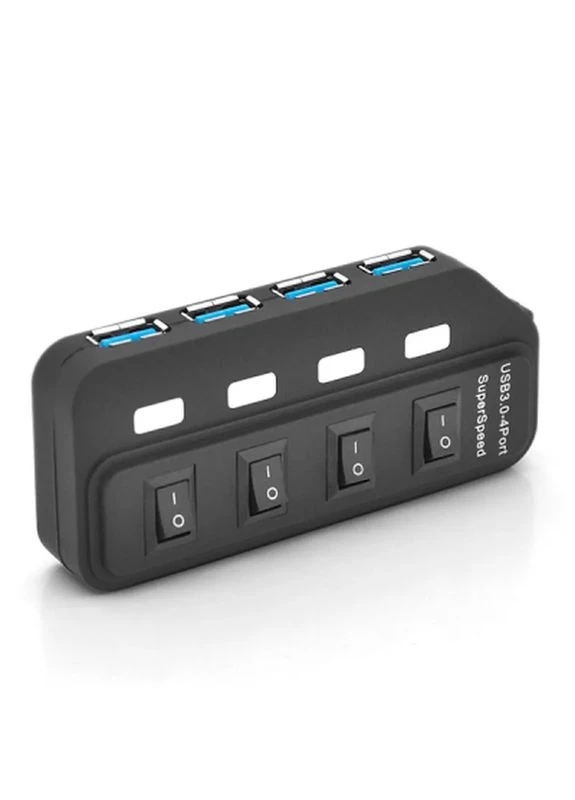 Концентратор USB 3.0 to 4xUSB 0.6m with switches (YT-3H4S/2TB) Voltronic (400032057)
