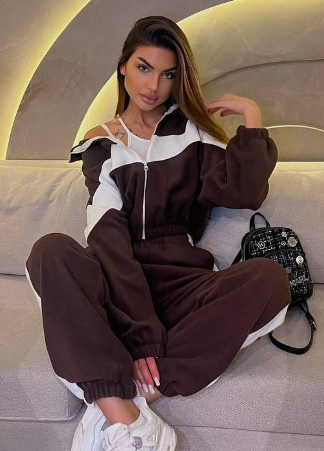 Базовий спортивний костюм з широкими полосками Україна (322774061)