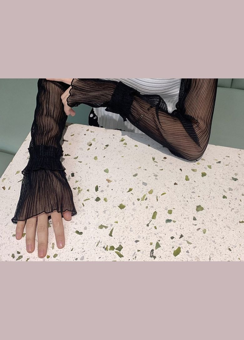 Плісіровані нарукавники мітенки (арт.7048) No Brand (347617075)