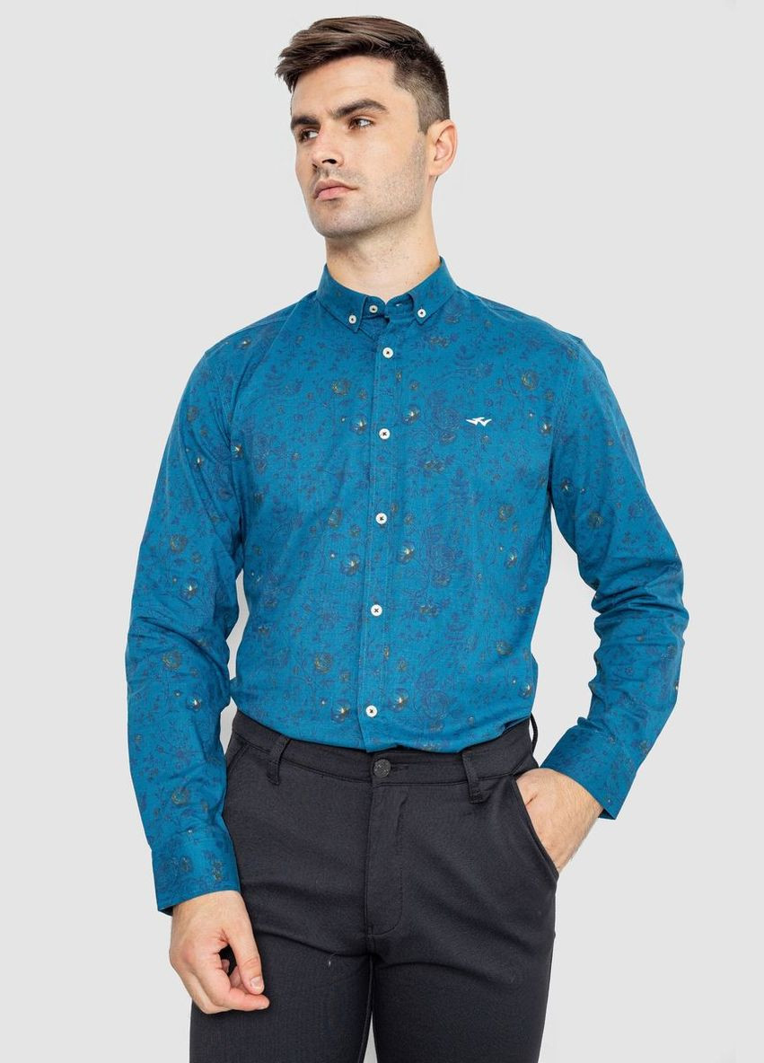 Синяя рубашка Ager