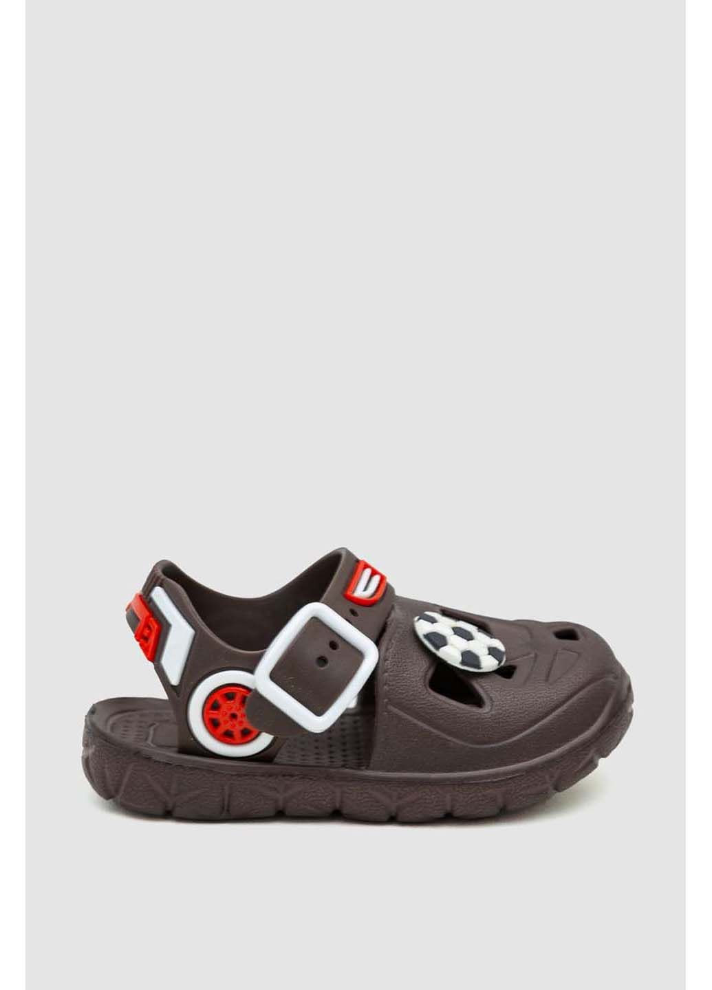 Коричневые кэжуал сандалии Bee на кнопках