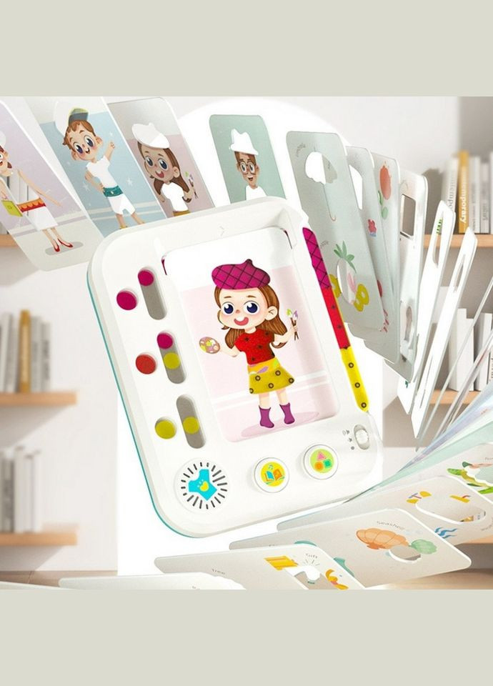 Дитячий навчальний планшет "Майстерня кольору" HE899200 з 12 картками No Brand (317744473)