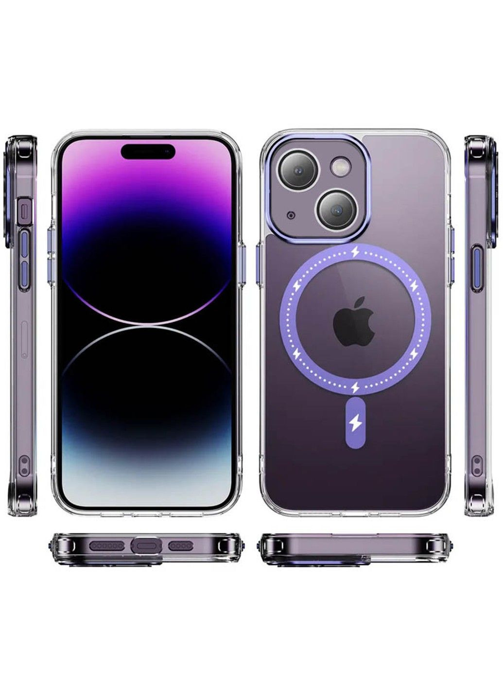 Чехол TPU+PC Colorful with MagSafe для Apple iPhone 14 (6.1") Epik (292005193)