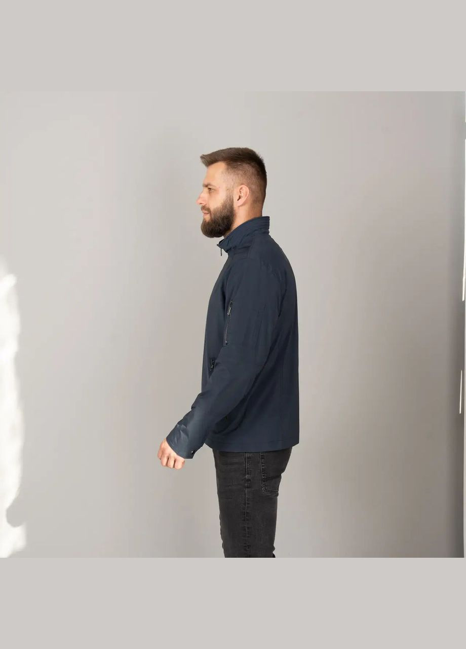 Синяя демисезонная мужская куртка осенняя большого размера SK