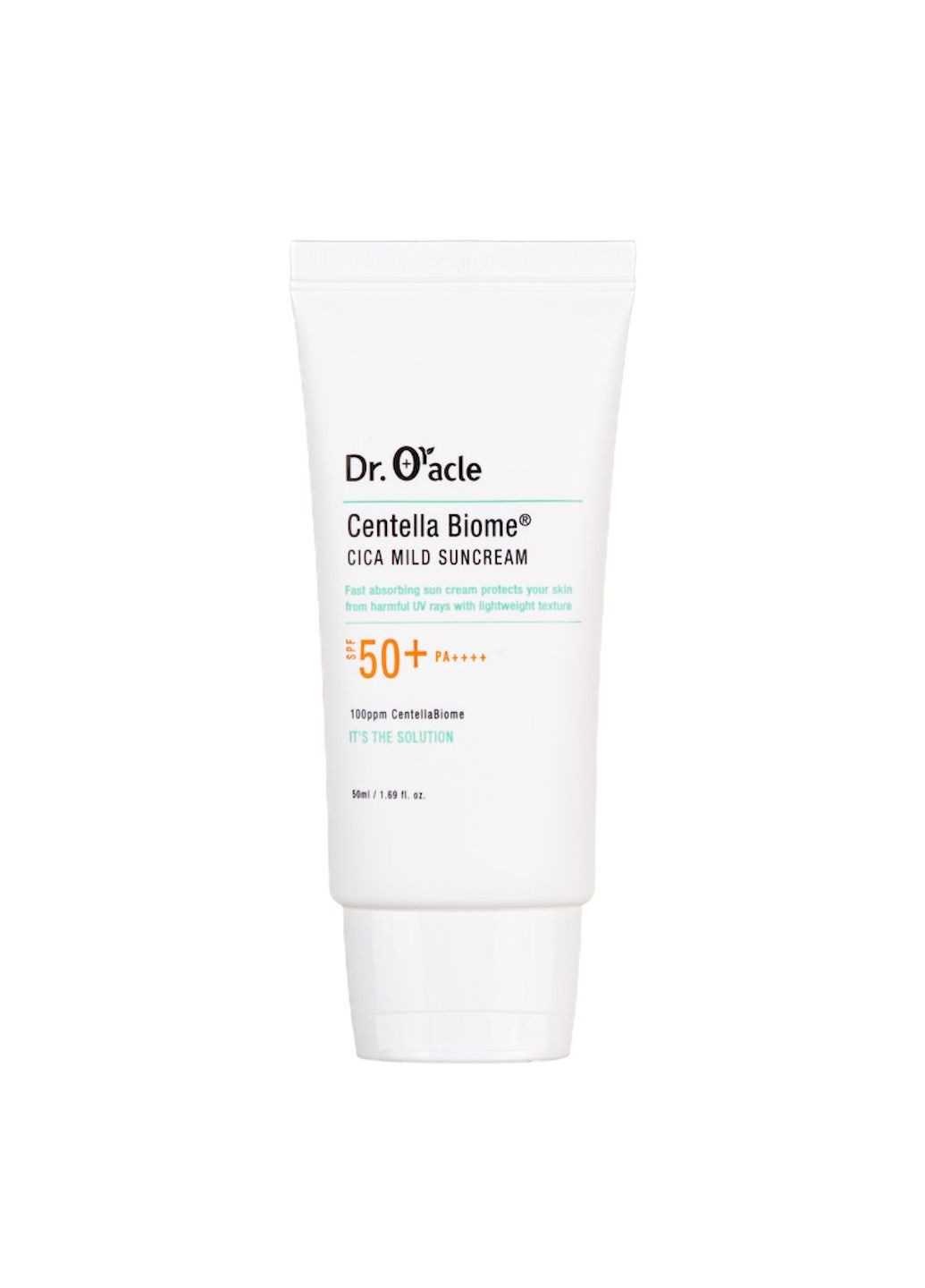 Dr. Oracle Солнцезащитный крем Dr.Oracle Centella Biome Cica Mild Suncream SPF 50+PA+++ успокаивающий 50 мл — Крем, Южная Корея (335081870)