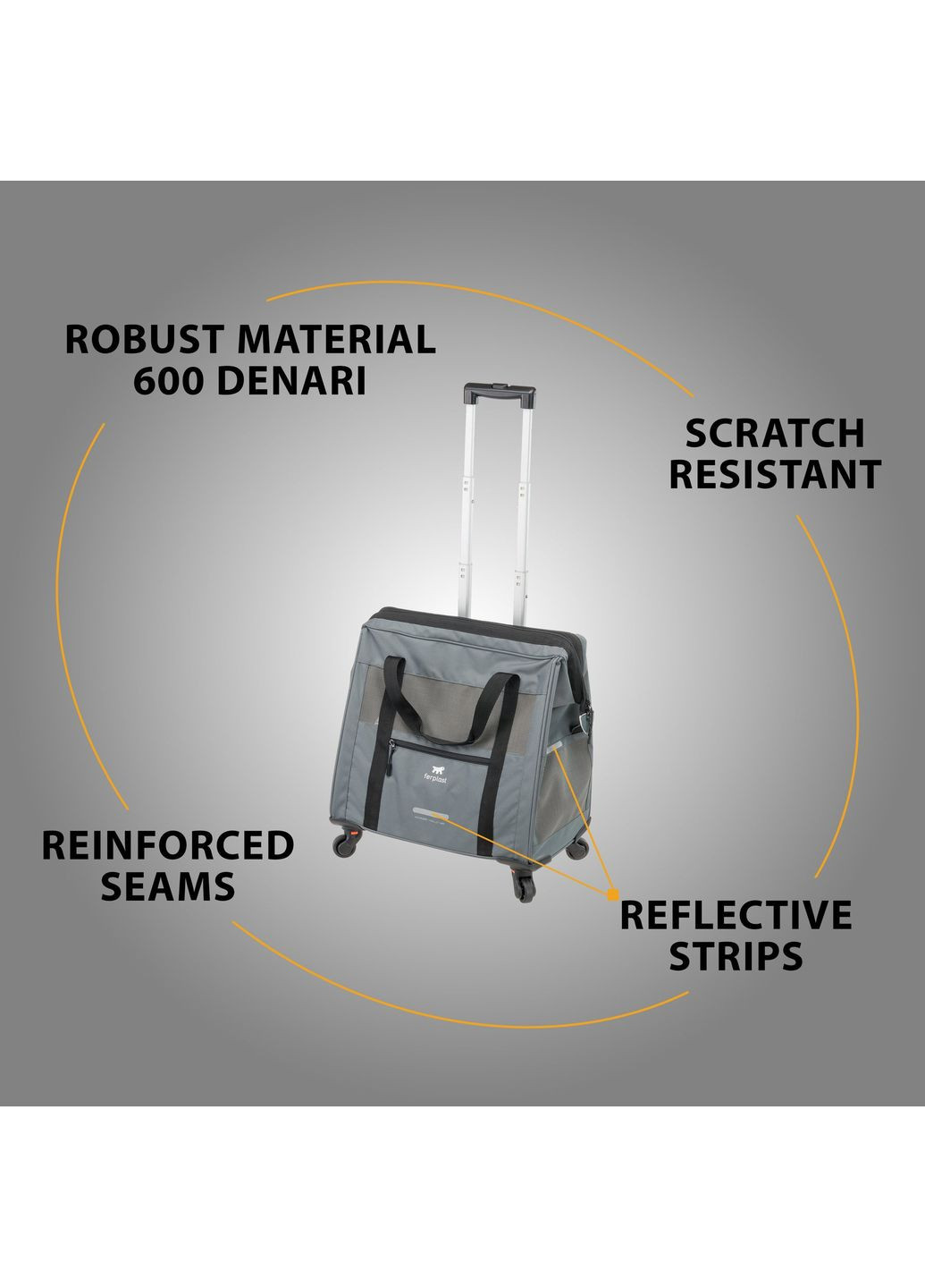 Троллей-переноска для собак и кошек 46 х 26 х н 48 см VOYAGER TROLLEY 450 (A-038124) Ferplast (366817072)