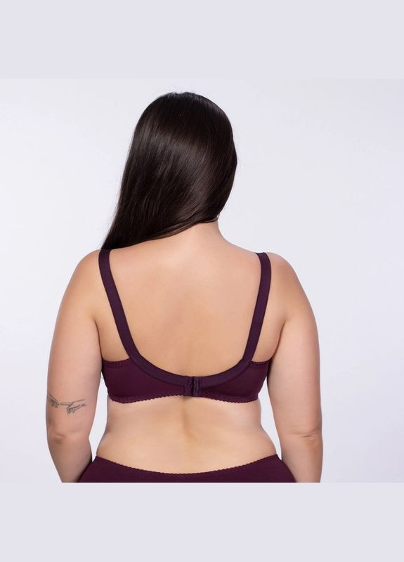 Сливовый бюстгальтер на косточках с мягкой чашкой и боковой поддержкой Elita с косточками