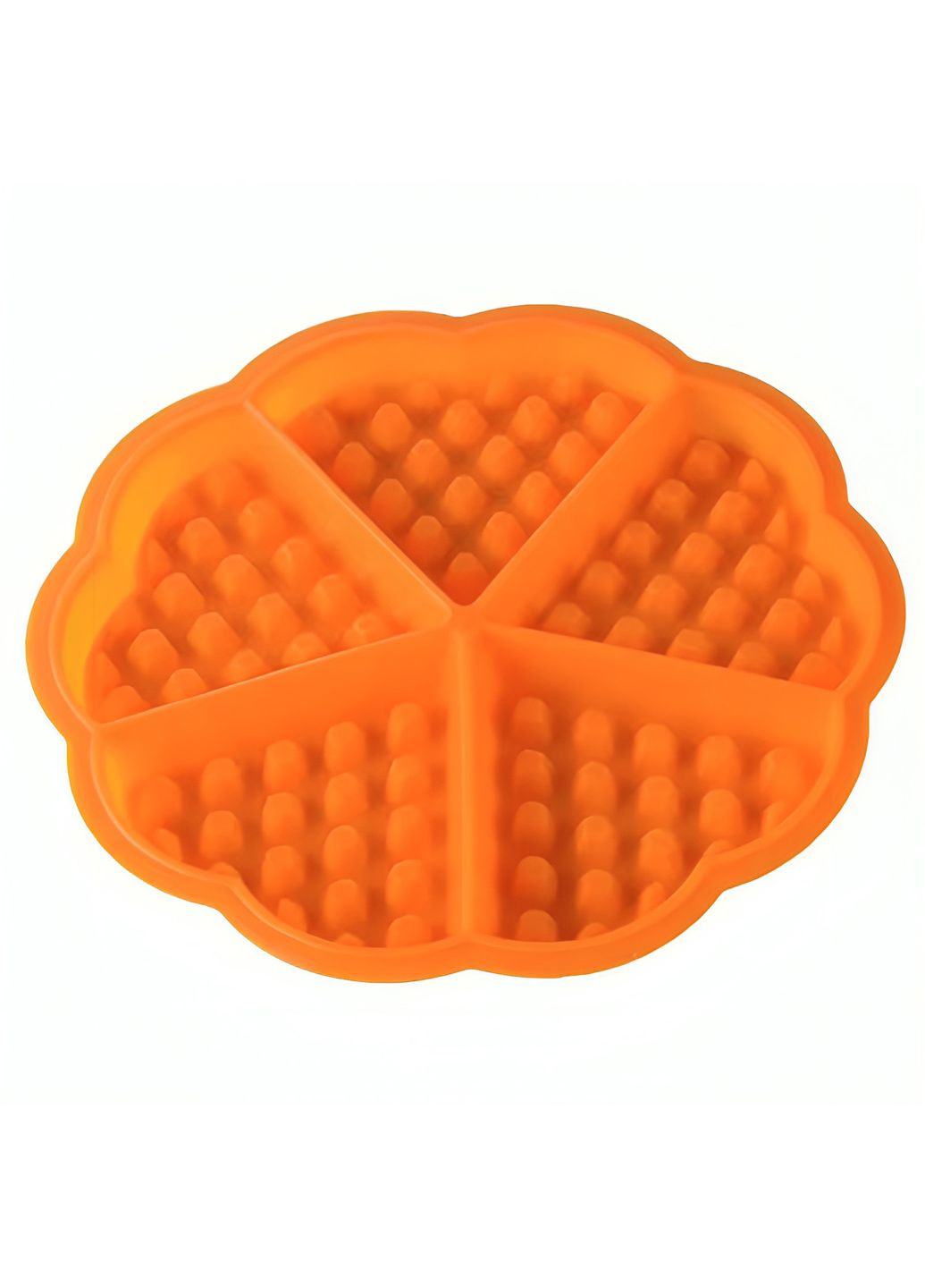 Силиконовая форма для выпечки вафель Сердце Оранжевый Kitchen Master (293940465)