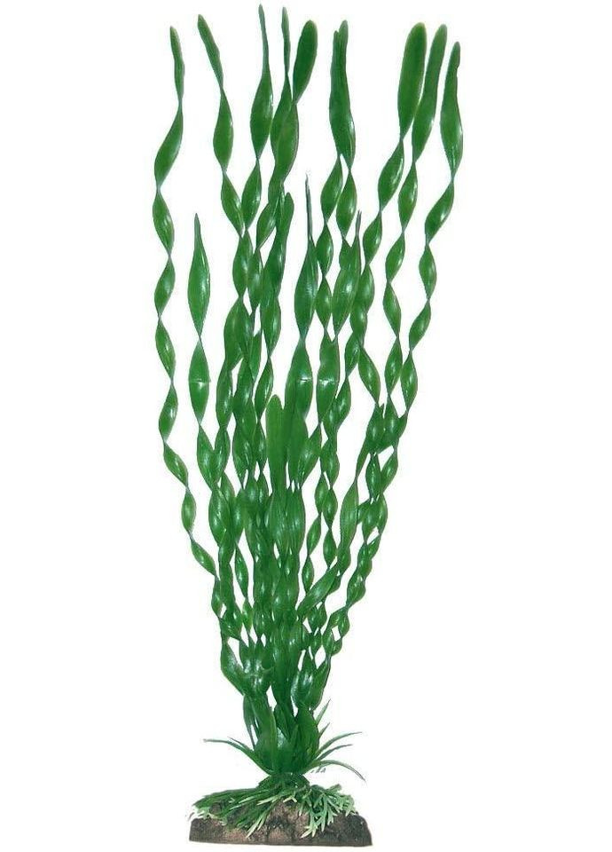Растение пластиковое водоросли VALISNERIA M искусственное, Декорация для аквариума 17 см A8011898 Croci (278309223)