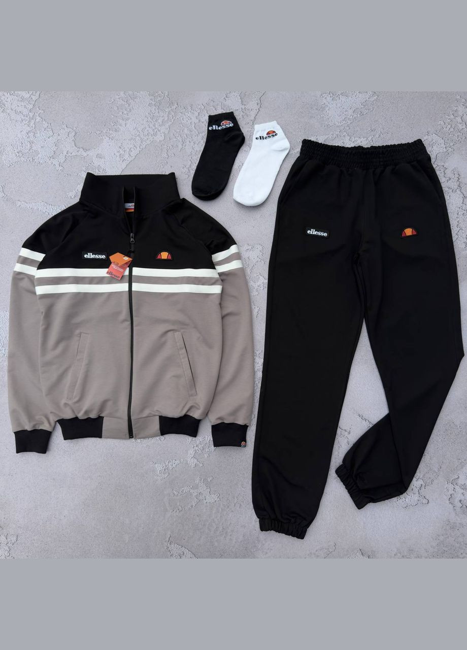 Сірий демісезонний костюм турецька двухнитка + 2 пари шкарпеток у подарунок No Brand