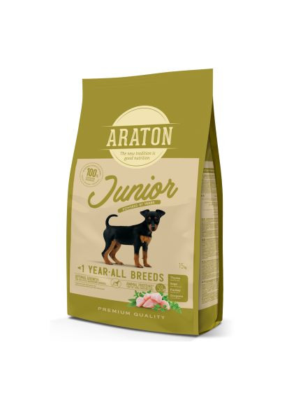 Сухий корм для собак (ART47469) ARATON Junior All Breeds 15 кг (369882255)