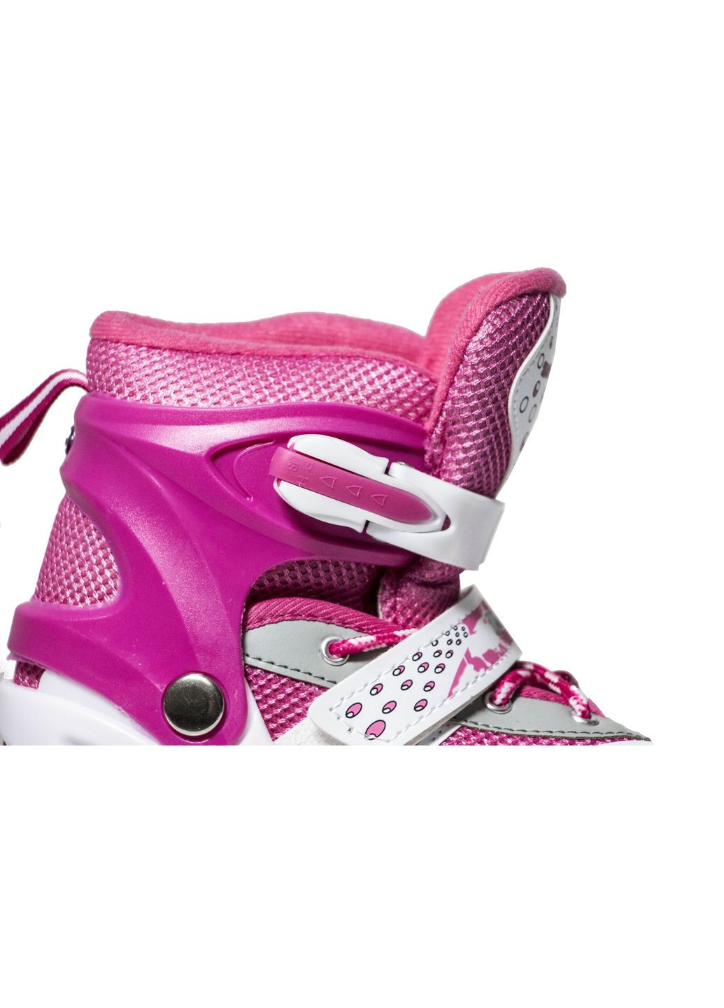 Роликові ковзани. Розмір: 23,5-27 см, що світяться PU колеса. Pink (21658521) Happy Mondays (340910348)