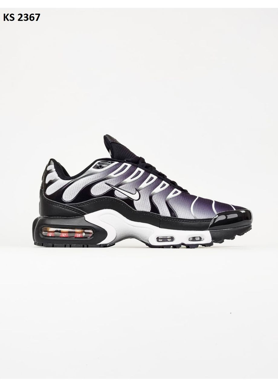 Чорні Осінні кросівки чоловічі nike air tn max plus black white найк аір макс тн плюс No Brand
